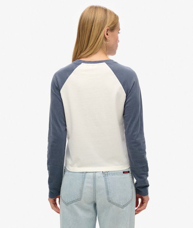 Superdry Essential Logo Long Sleeve Baseball Top