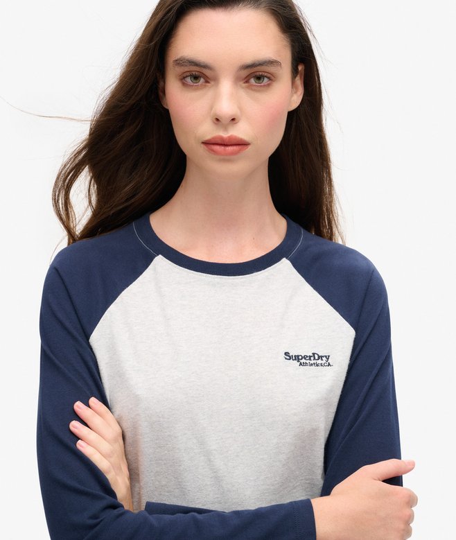 Superdry Essential Logo Long Sleeve Baseball Top