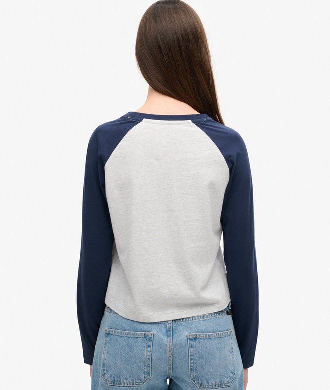 Superdry Essential Logo Long Sleeve Baseball Top