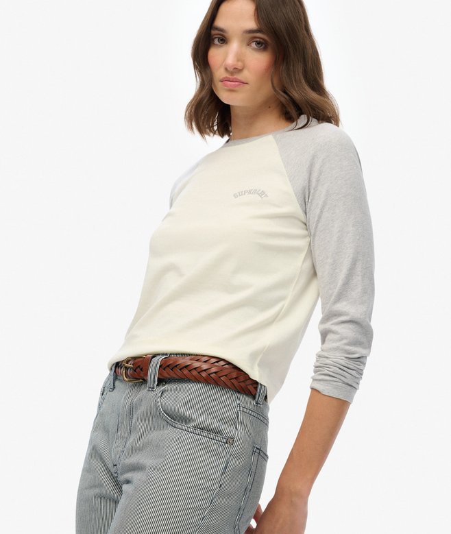 Superdry Essential Logo Long Sleeve Baseball Top