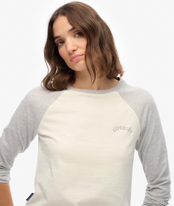 Superdry Essential Logo Long Sleeve Baseball Top