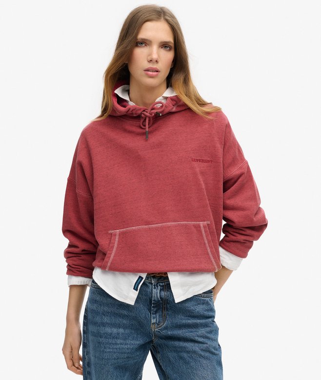 superdry Essential Logo Overdyed Hoodie