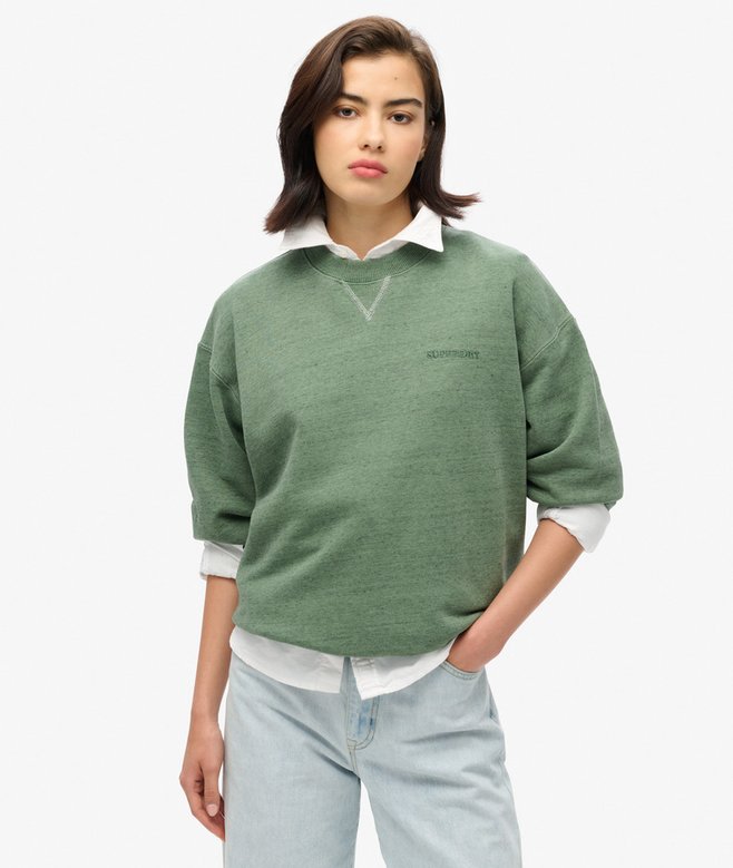 superdry Essential Logo Overdyed Sweatshirt