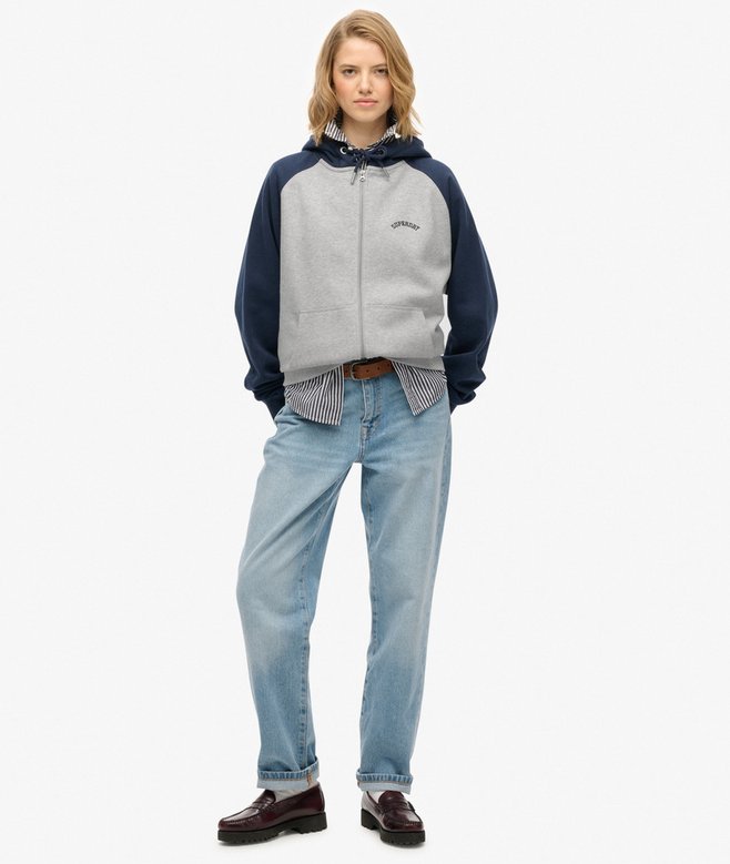 Superdry Essential Logo Raglan Zip Hoodie