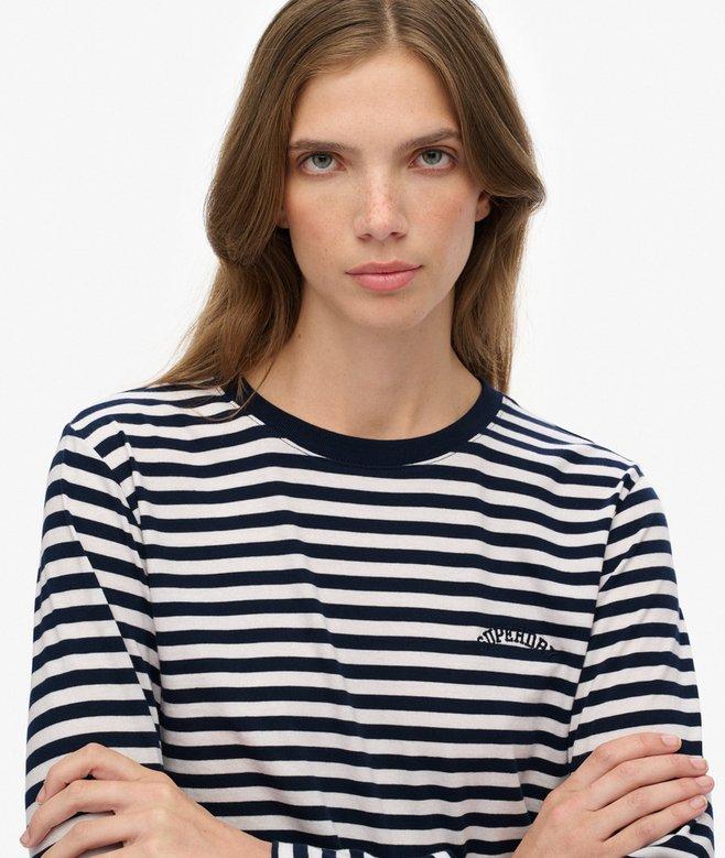 Superdry Essential Logo Stripe Long Sleeve Top