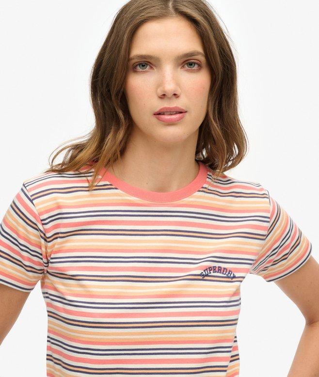 Superdry Essential Logo Striped Fitted T-Shirt