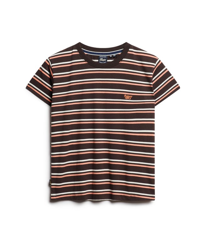 Superdry Essential Logo Striped Fitted T-Shirt