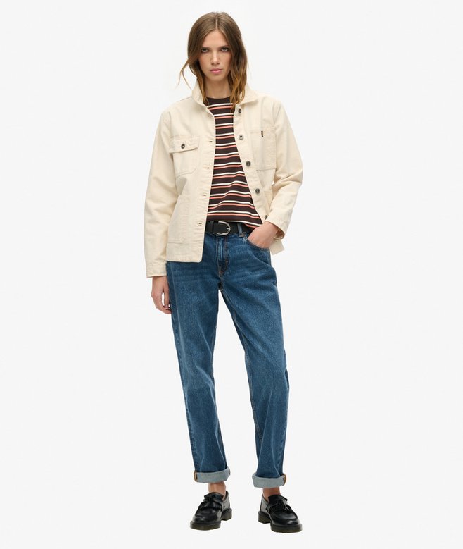 superdry Essential Logo Striped Fitted T-Shirt