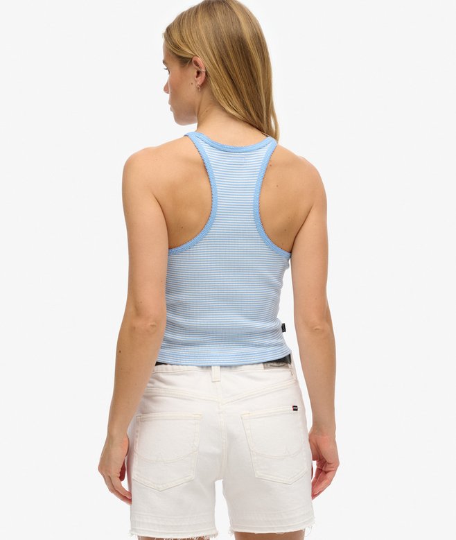 Superdry Essential Logo Striped Racer Vest Top