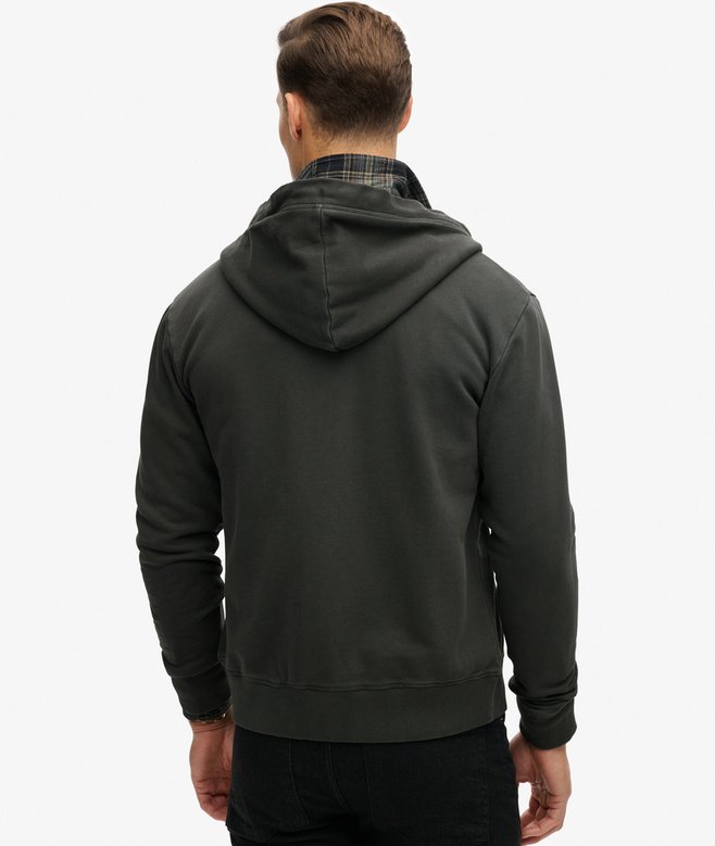 Superdry Essential Logo Washed Zip Hoodie