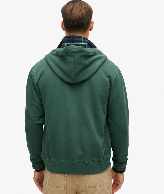Superdry Essential Logo Washed Zip Hoodie