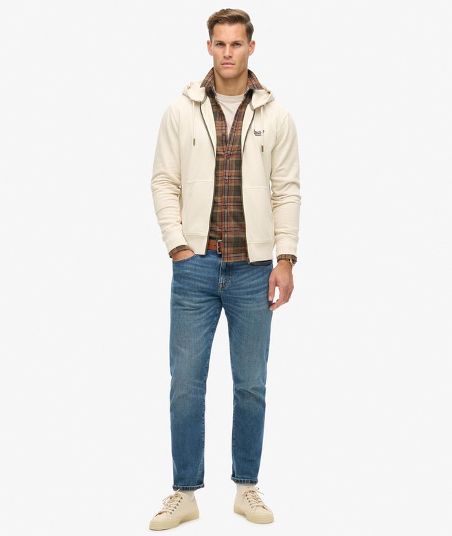 Superdry Essential Logo Washed Zip Hoodie