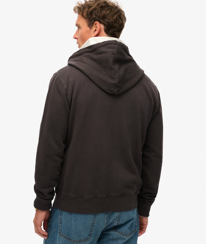 Superdry Essential Logo Washed Zip Hoodie