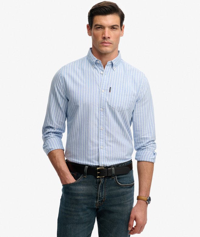 superdry Essential Oxford Long Sleeve Shirt