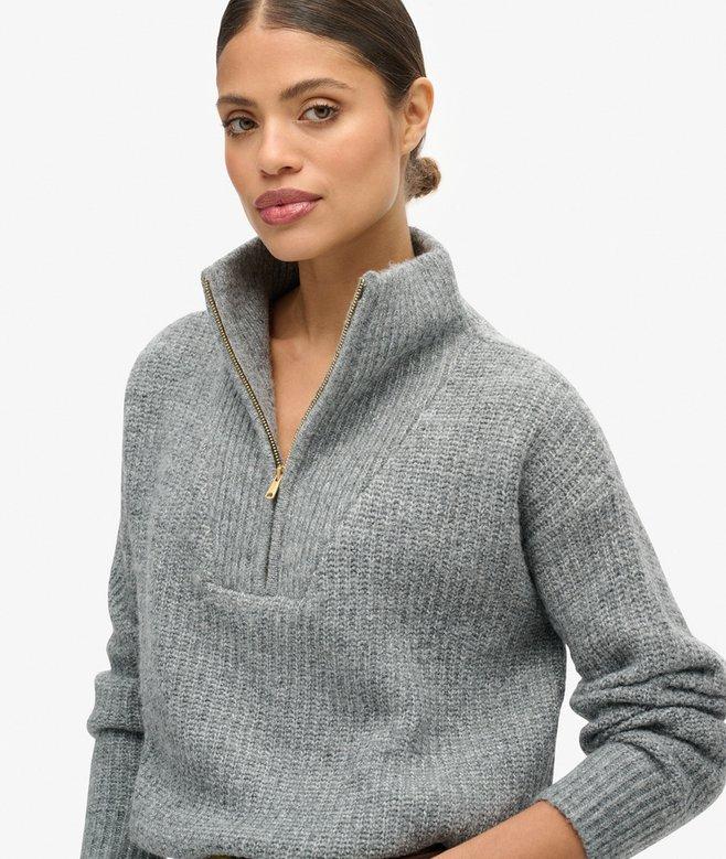 Superdry Essential Zip Neck Jumper