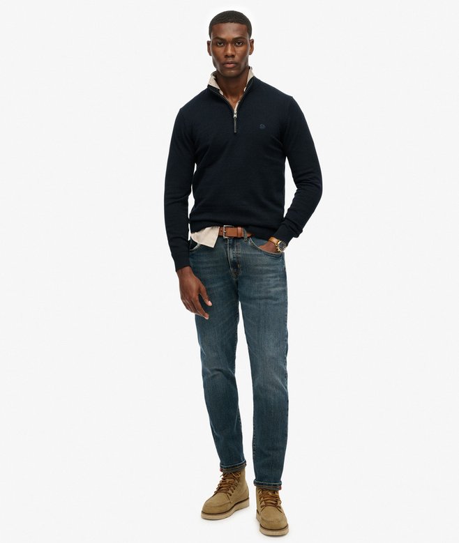 Superdry Essentials Cotton Half Zip Jumper