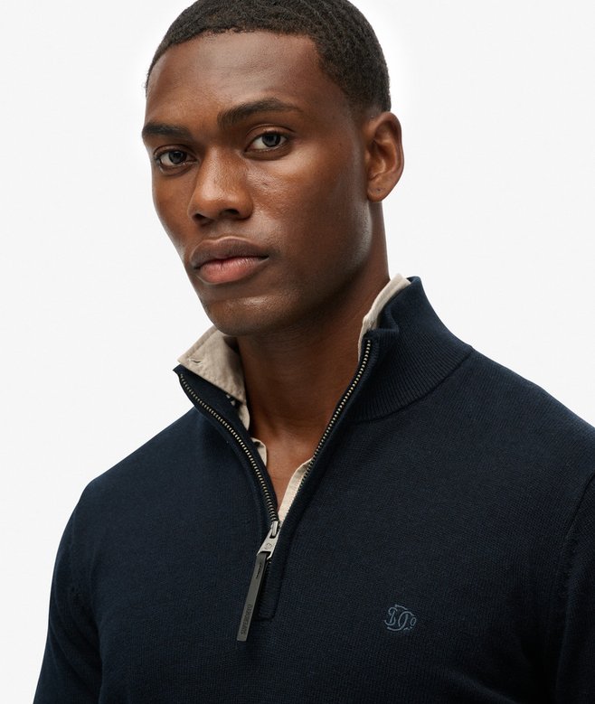 Superdry Essentials Cotton Half Zip Jumper