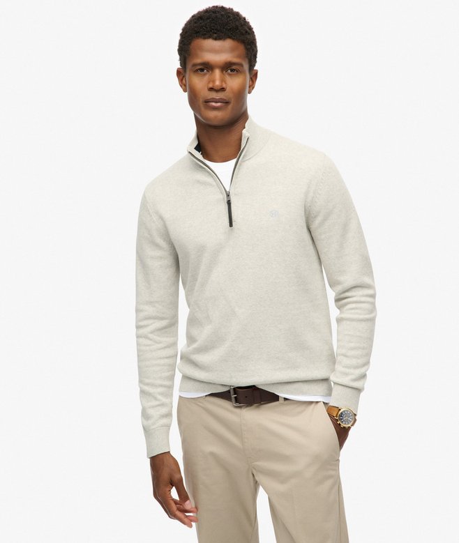 Superdry Essentials Cotton Half Zip Jumper