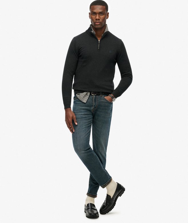 Superdry Essentials Cotton Half Zip Jumper