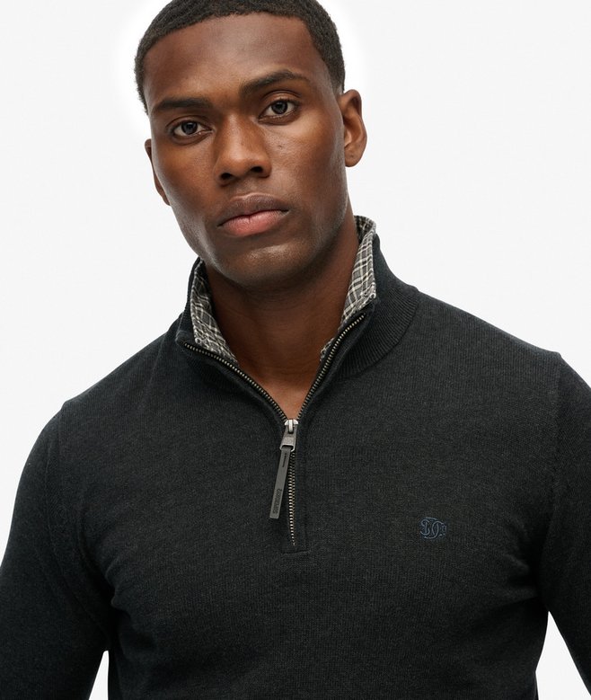 Superdry Essentials Cotton Half Zip Jumper