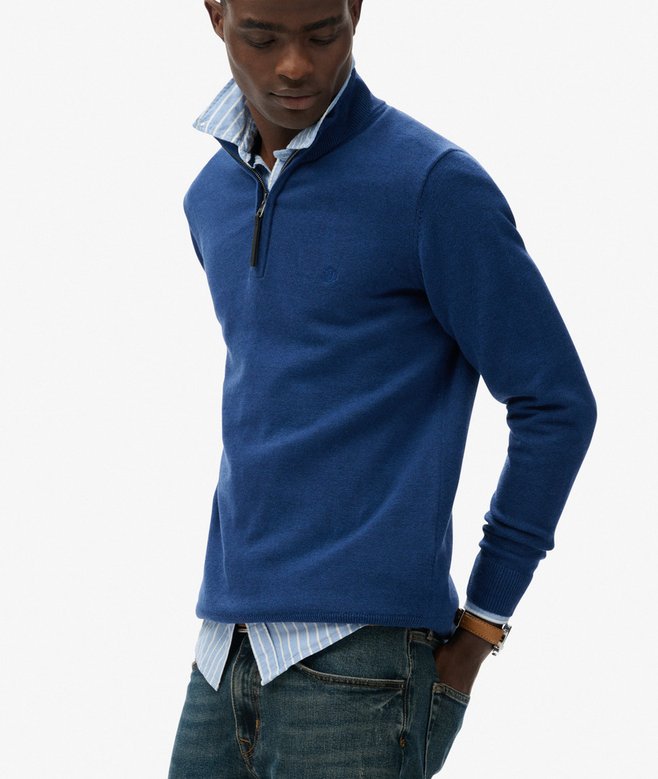 Superdry Essentials Cotton Half Zip Jumper