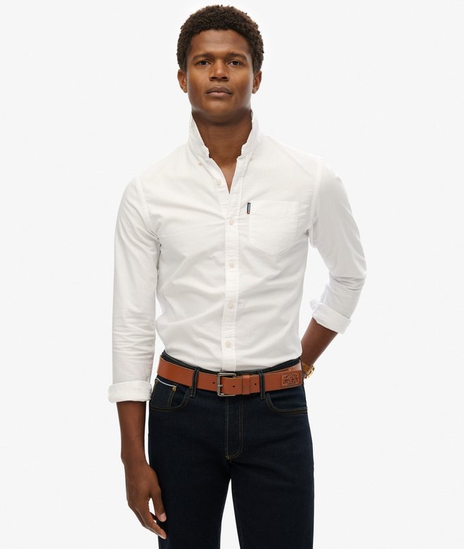 superdry Essentials Long Sleeve Oxford Shirt