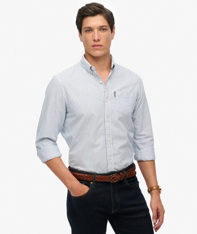 superdry Essentials Long Sleeve Oxford Shirt