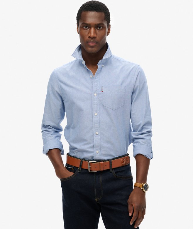 superdry Essentials Long Sleeve Oxford Shirt