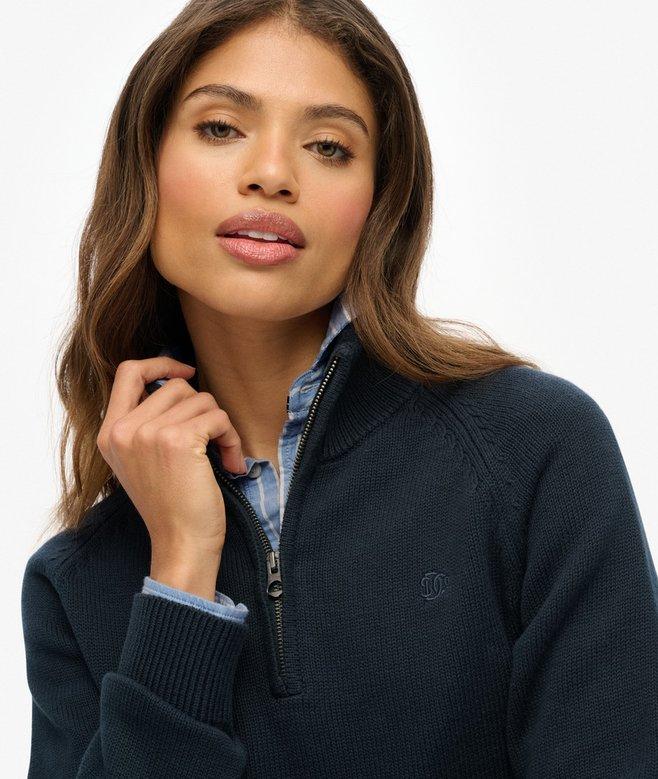 Superdry Essentials Slim Half Zip Knit