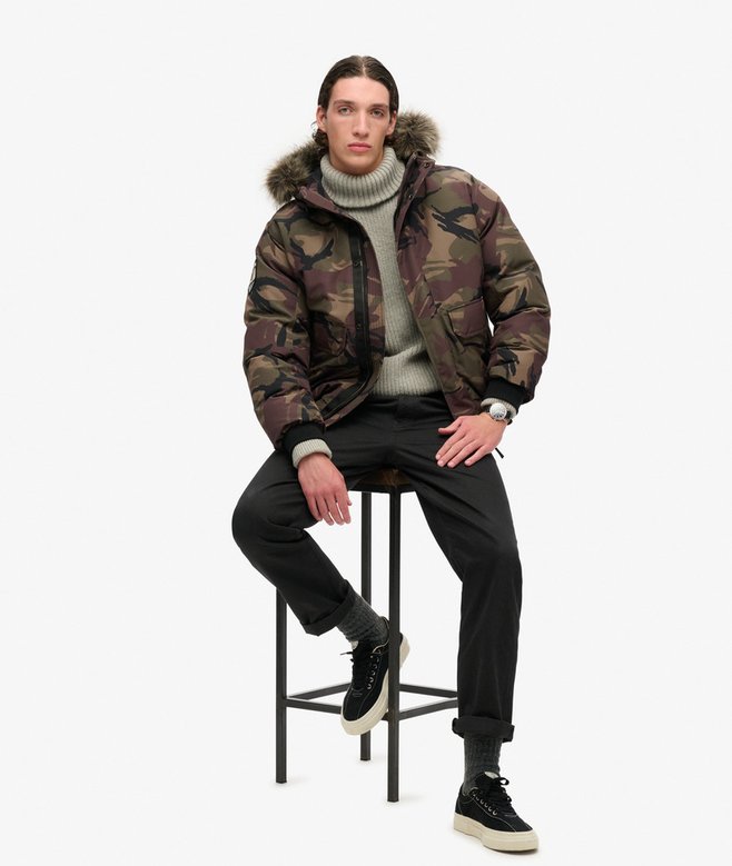 Superdry Everest Faux Fur Bomber Jacket