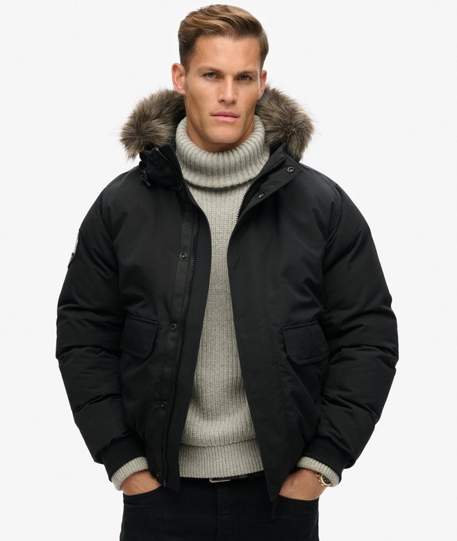 superdry Everest Faux Fur Bomber Jacket