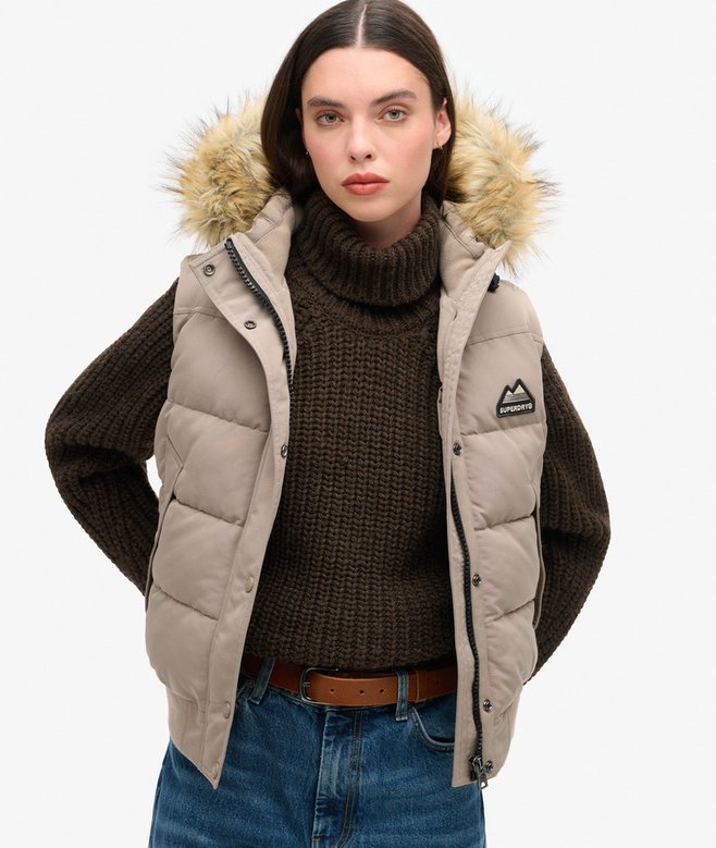 superdry Everest Faux Fur Gilet