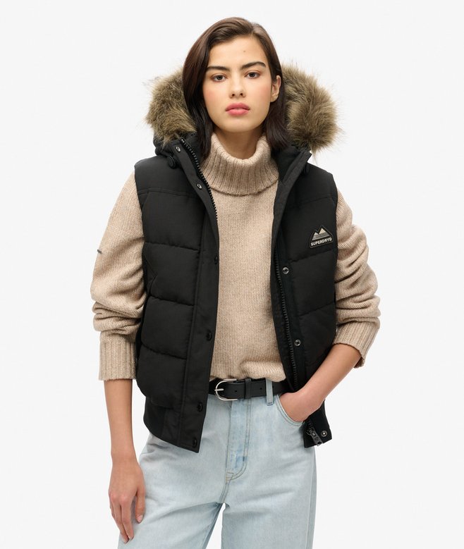 superdry Everest Faux Fur Gilet