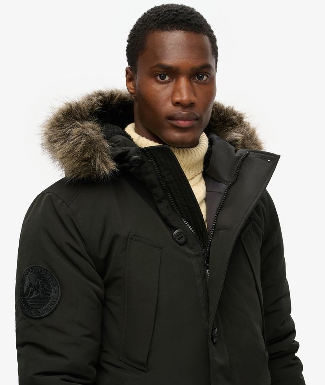 Superdry Everest Faux Fur Hooded Parka Coat