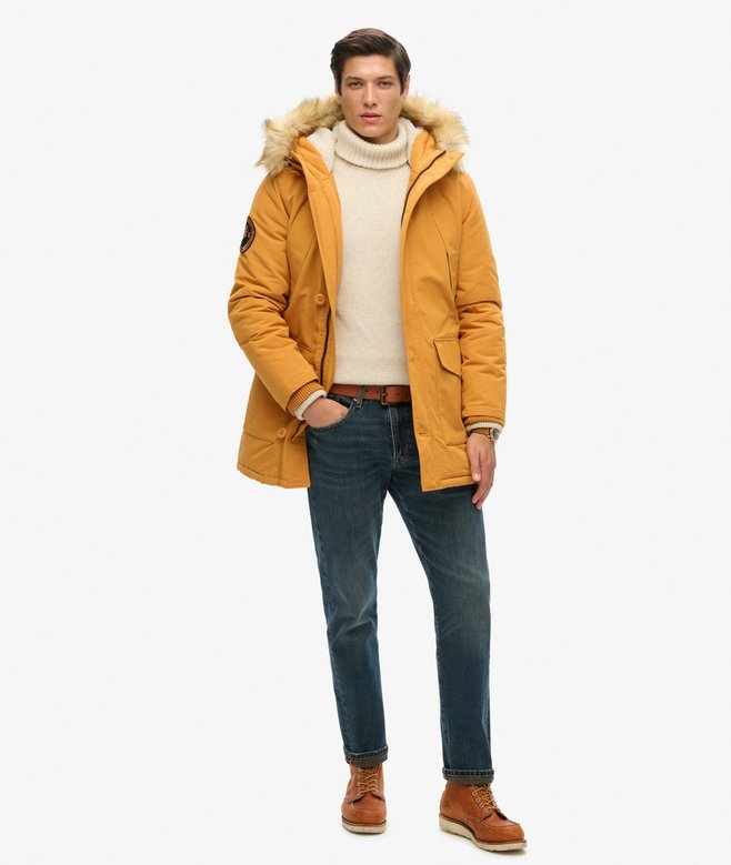 Superdry Everest Faux Fur Hooded Parka Coat