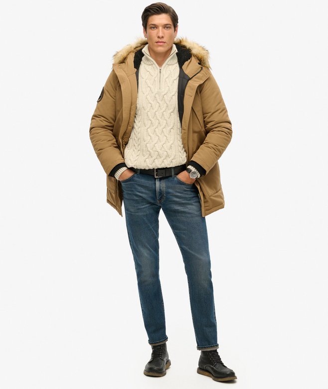 Superdry Everest Faux Fur Hooded Parka Coat