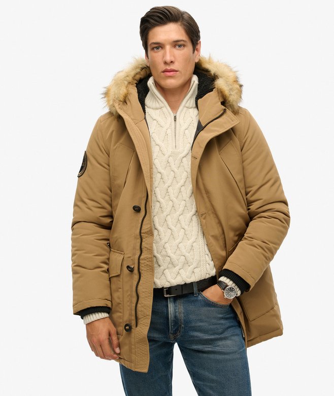 superdry Everest Faux Fur Hooded Parka Coat