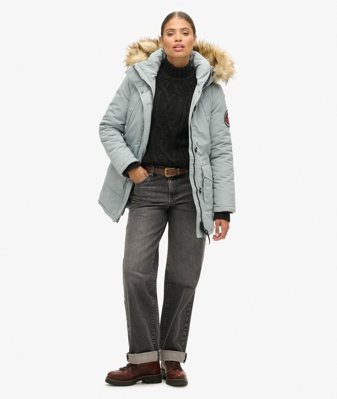 Superdry Everest Faux Fur Hooded Parka Coat
