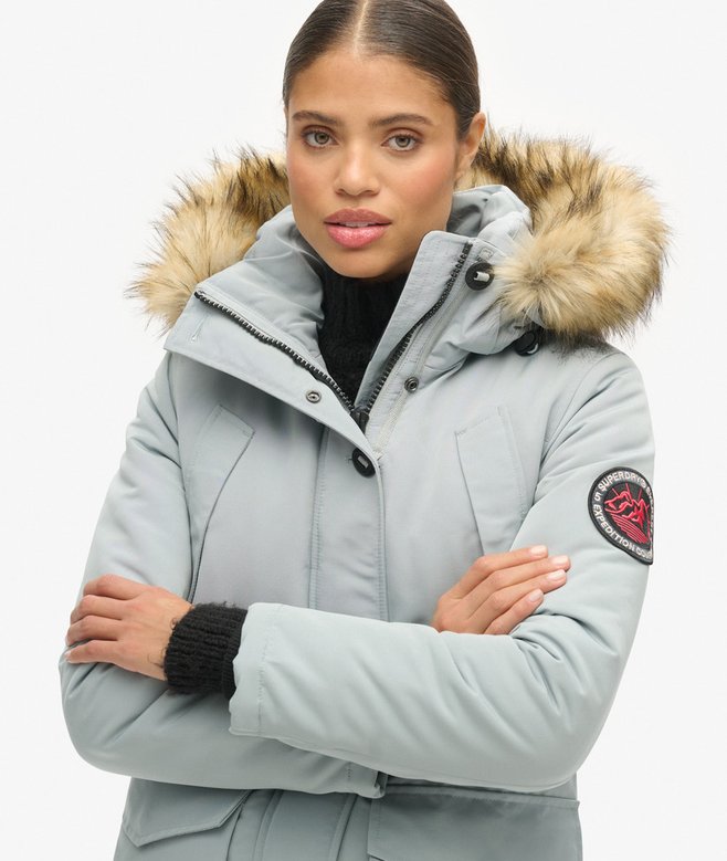 Superdry Everest Faux Fur Hooded Parka Coat