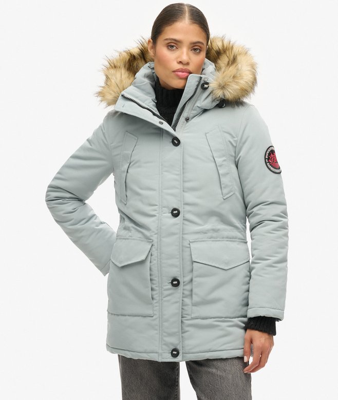 Superdry Everest Faux Fur Hooded Parka Coat