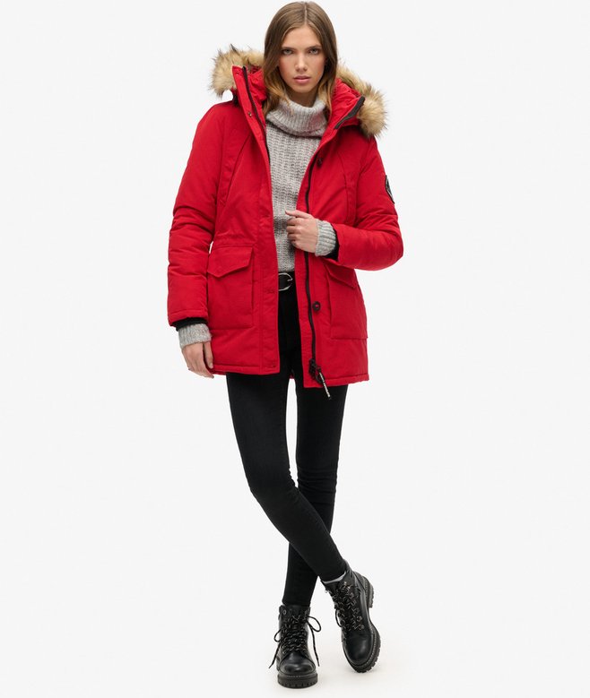 Superdry Everest Faux Fur Hooded Parka Coat