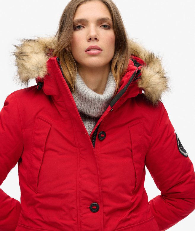 Superdry Everest Faux Fur Hooded Parka Coat