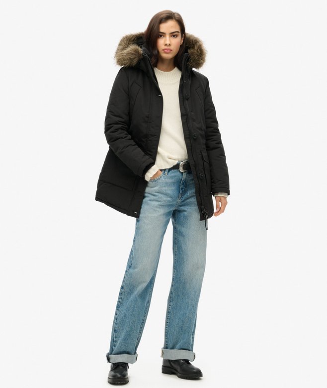 Superdry Everest Faux Fur Hooded Parka Coat