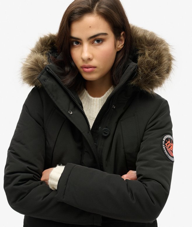 Superdry Everest Faux Fur Hooded Parka Coat