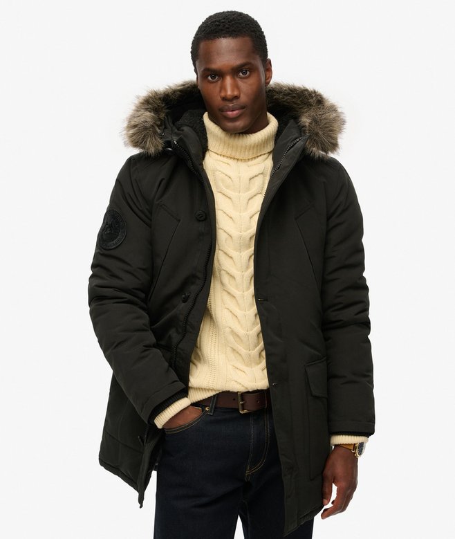 superdry Everest Faux Fur Hooded Parka Coat
