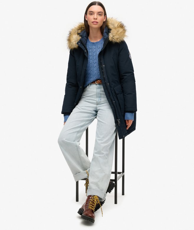 Superdry Everest Faux Fur Parka Coat