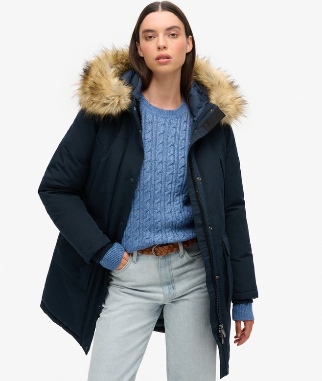 superdry Everest Faux Fur Parka Coat
