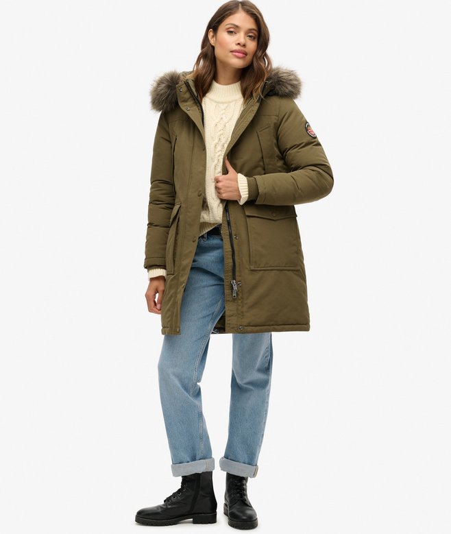 Superdry Everest Faux Fur Parka Coat