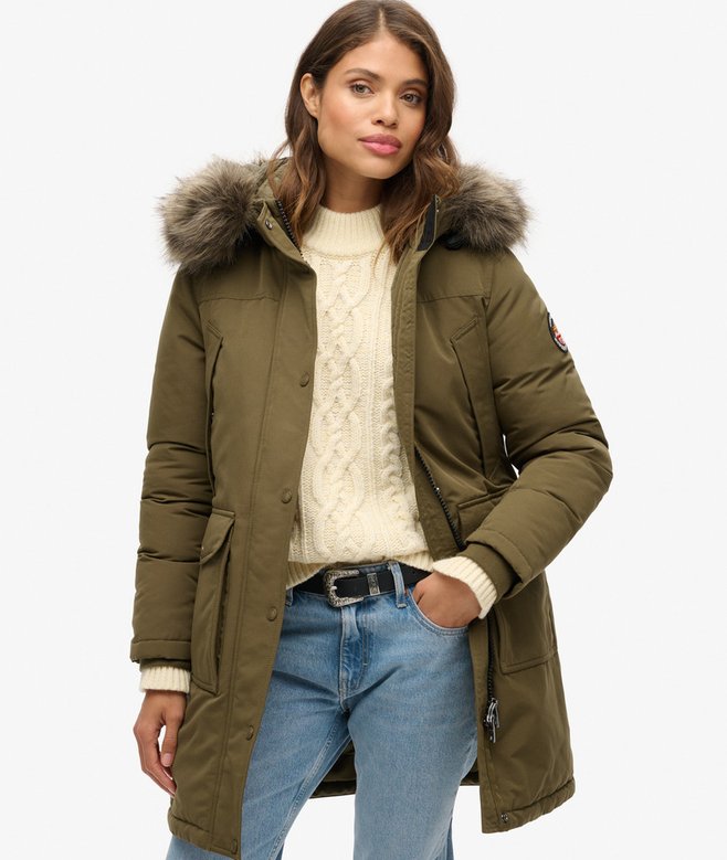 superdry Everest Faux Fur Parka Coat