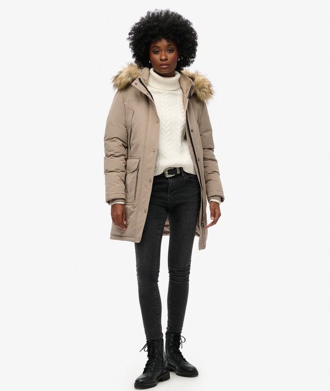 Superdry Everest Faux Fur Parka Coat